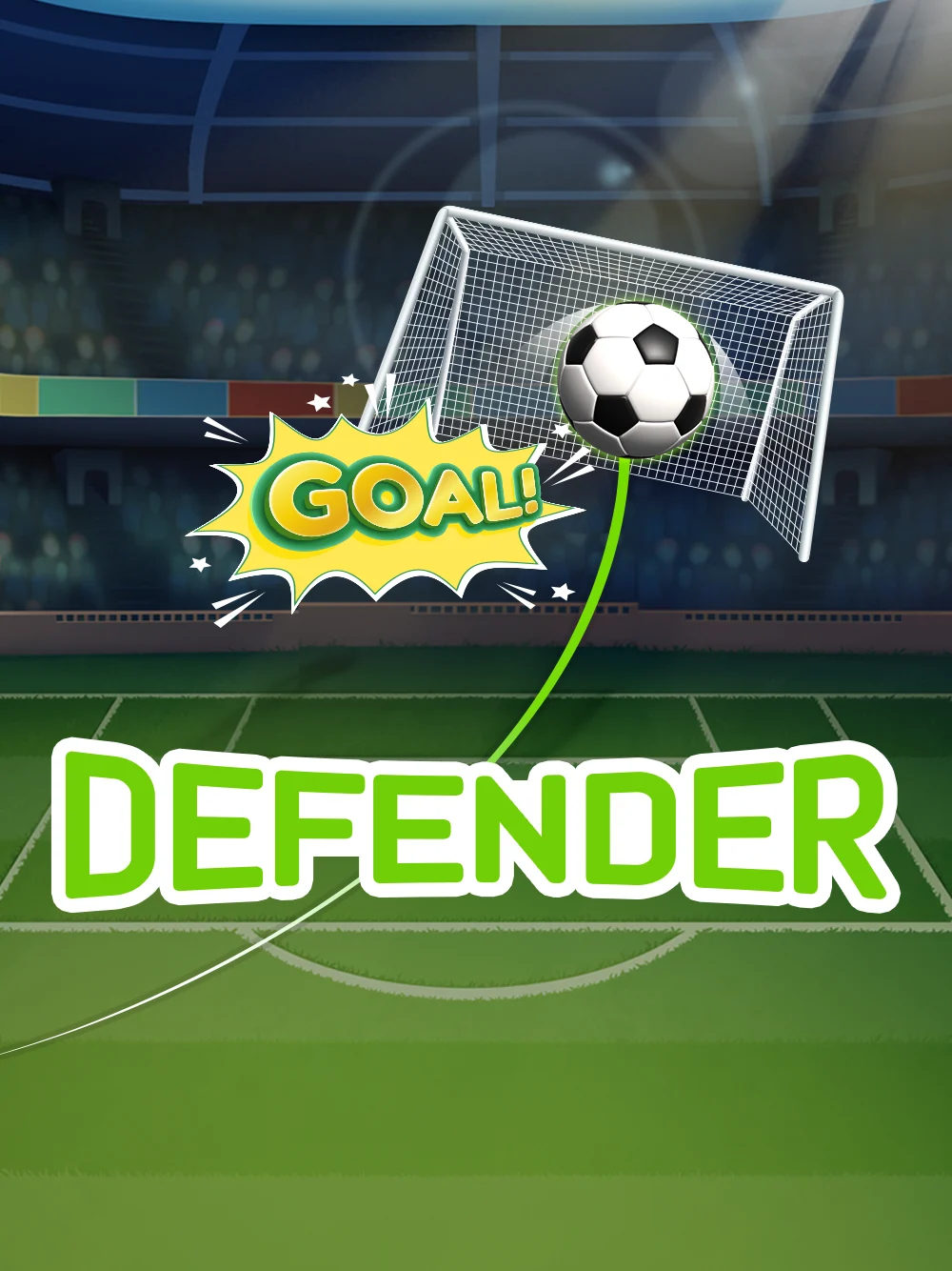 Tarjeta deportiva o de defensa con estilo intenso y competitivo.